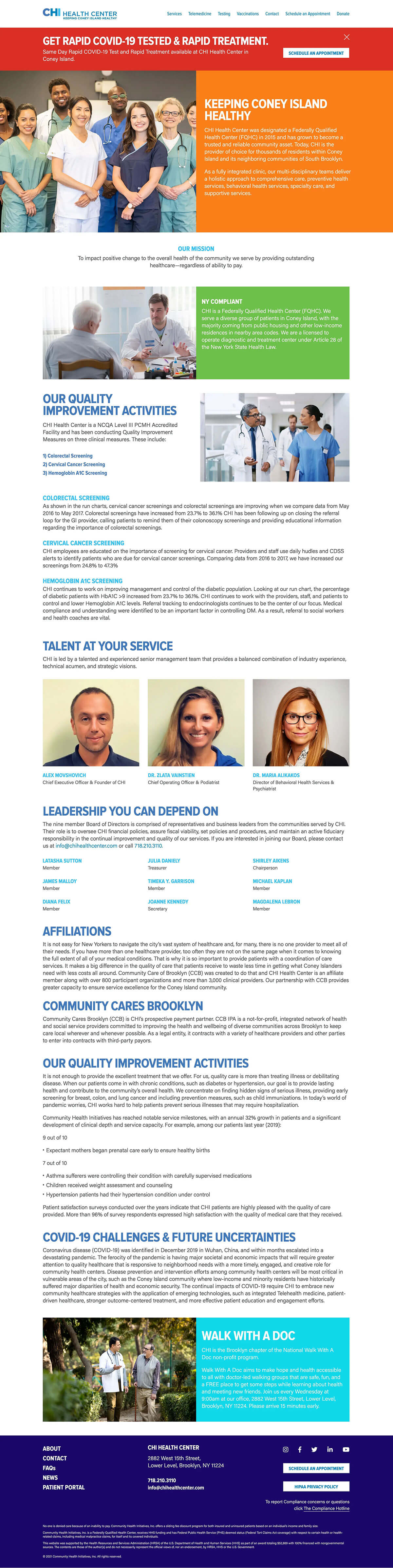 Chi Health Center - Dallas Web Design