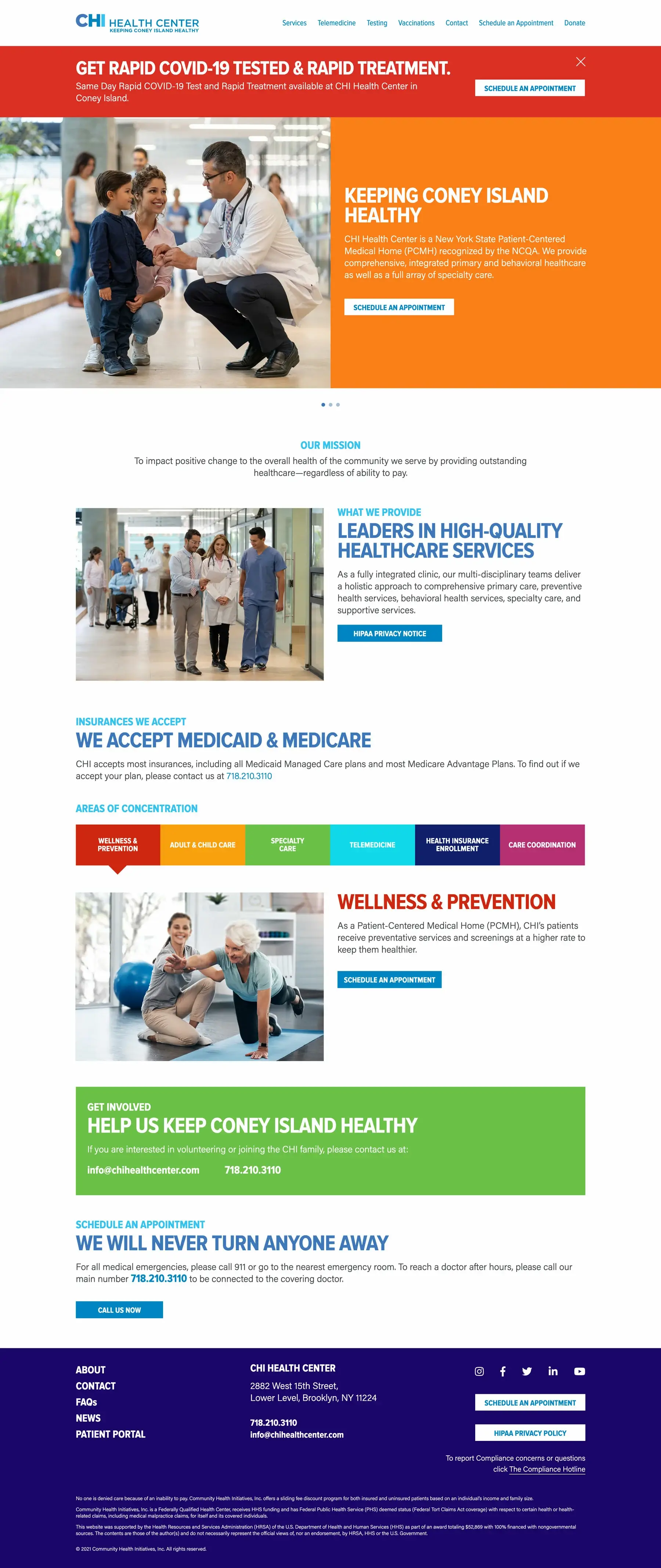 Chi Health Center - Dallas Web Design
