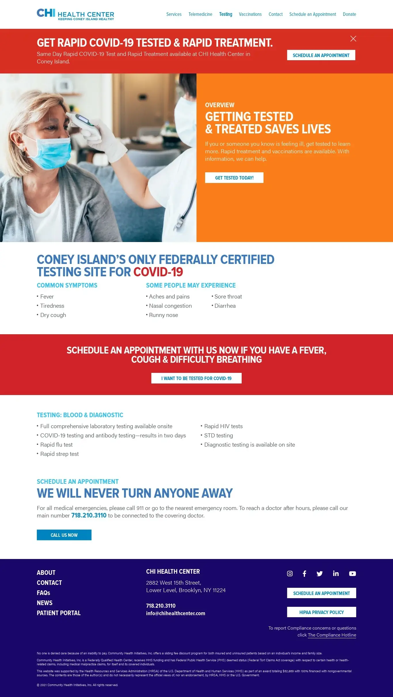 Chi Health Center - Dallas Web Design