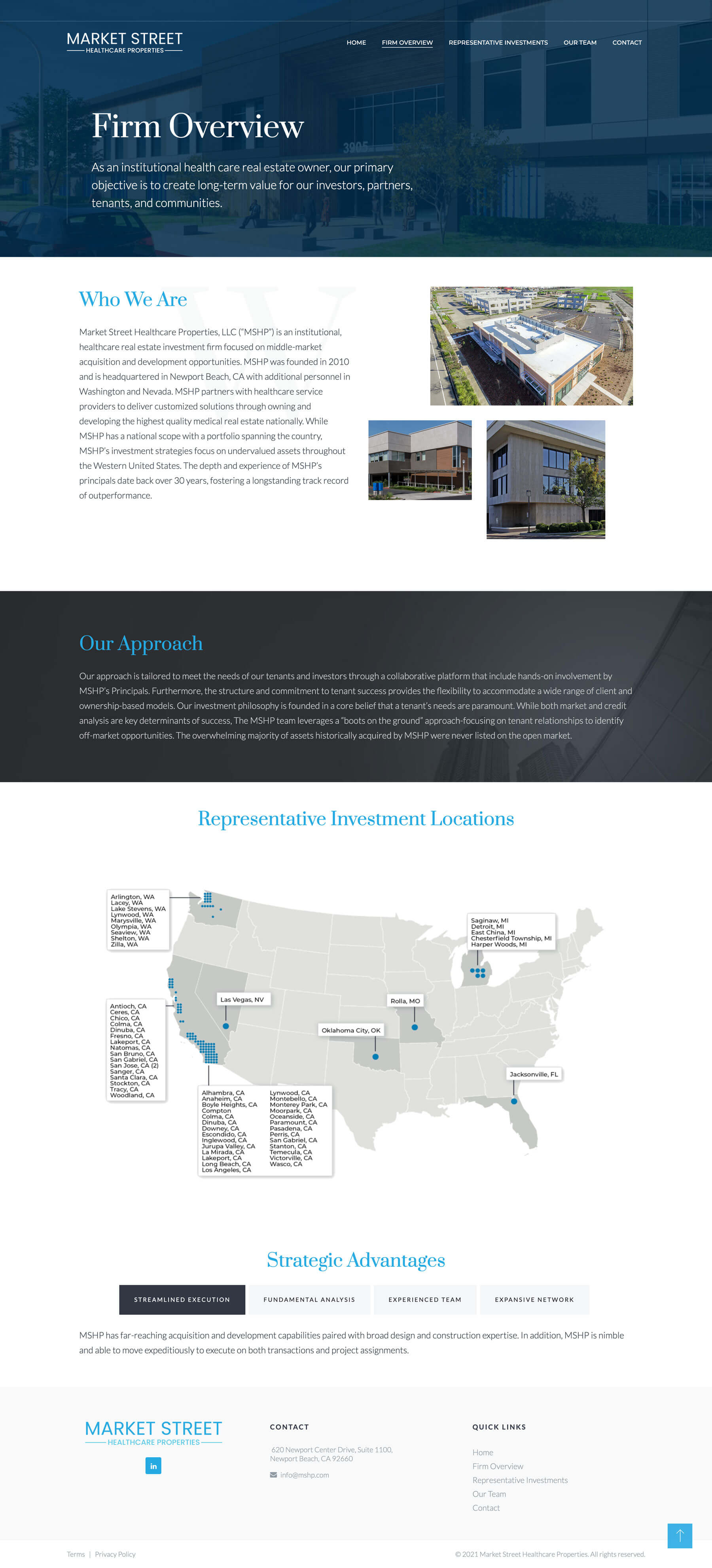 Market Street Healthcare Properties - Dallas Web Design
