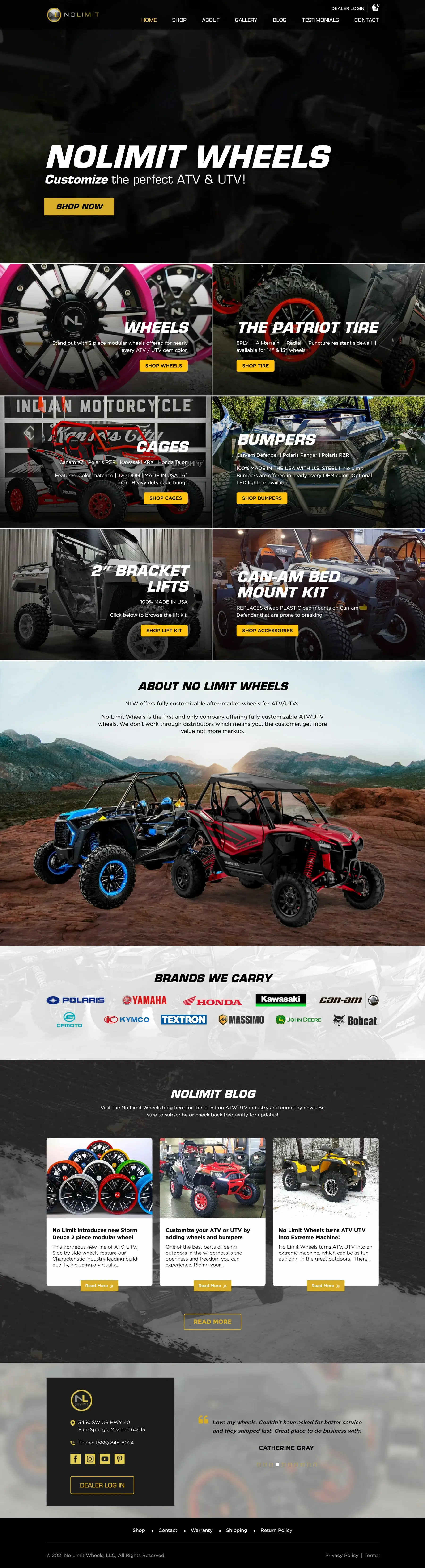 No Limit Wheels - Dallas Web Design
