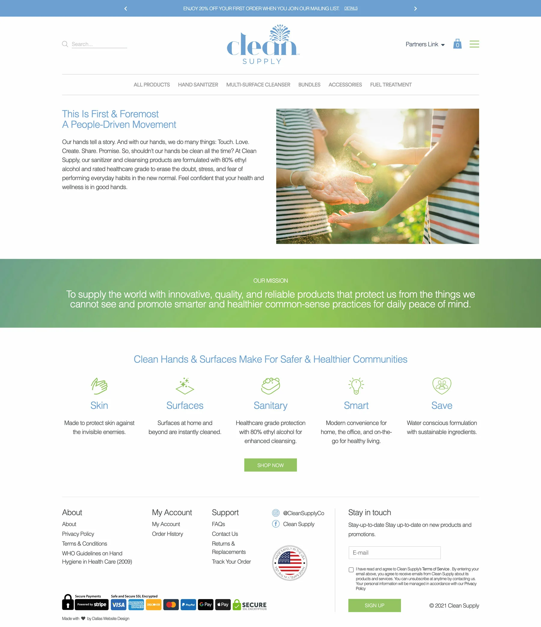 Clean Supply - Dallas Web Design