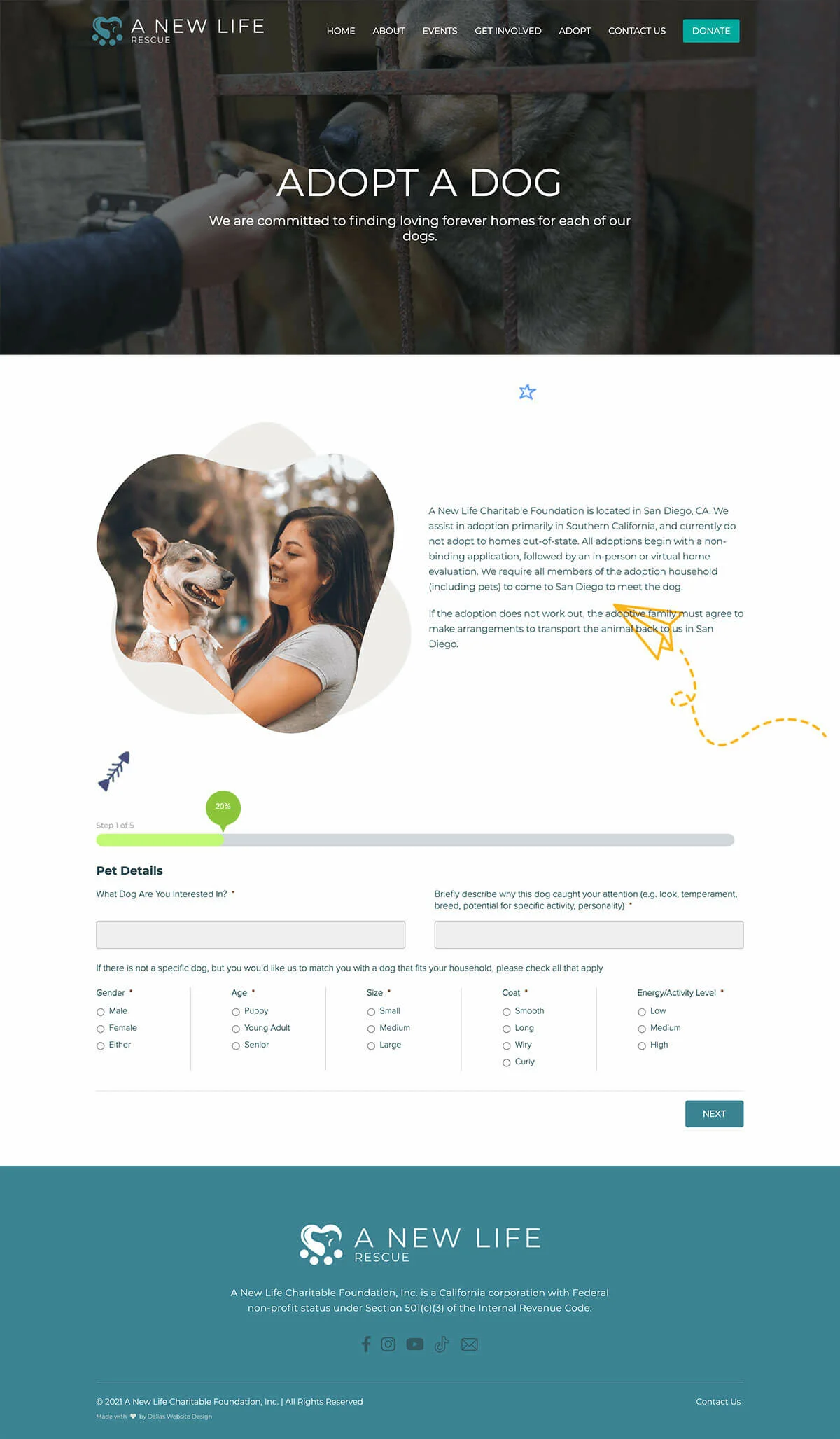 New Life Foundation - Dallas Web Design