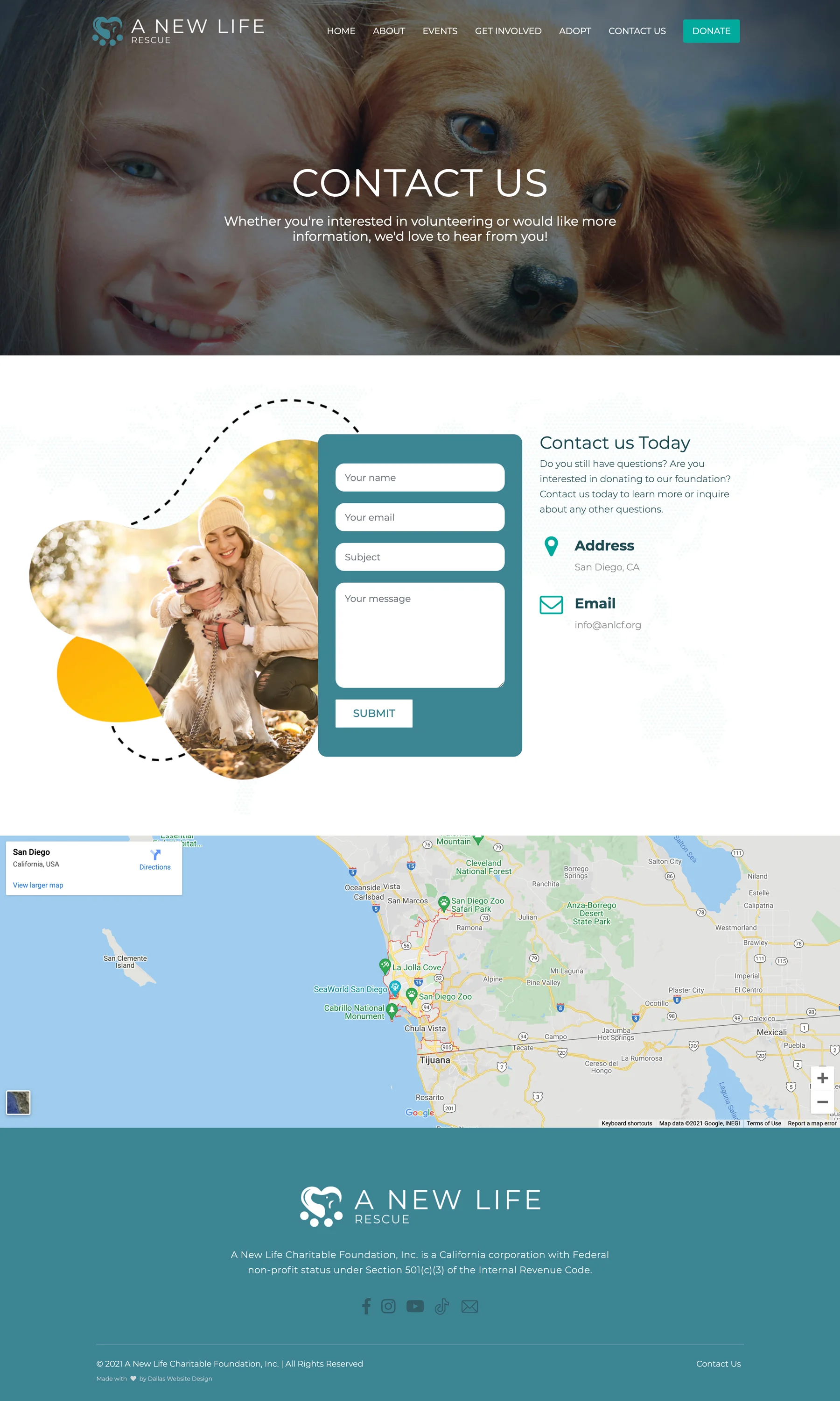New Life Foundation - Dallas Web Design