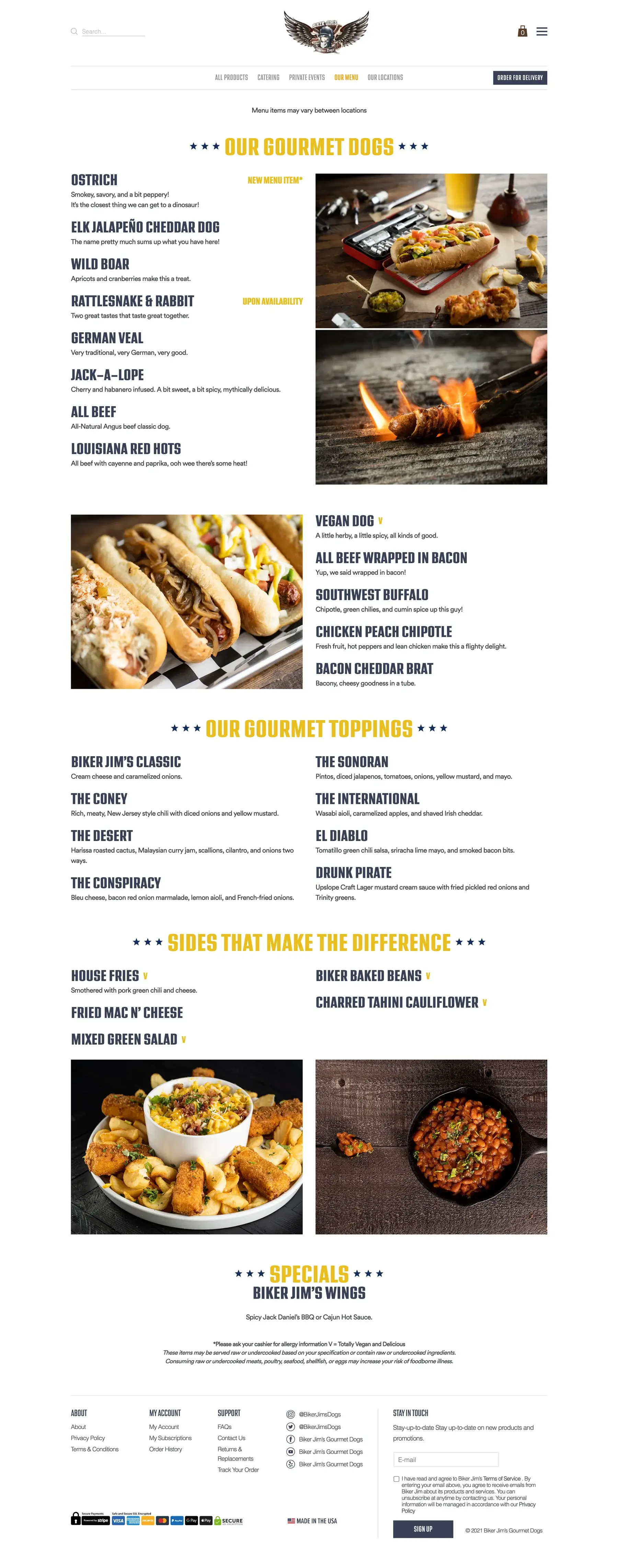 Biker Jim’s Restaurant - Dallas Web Design