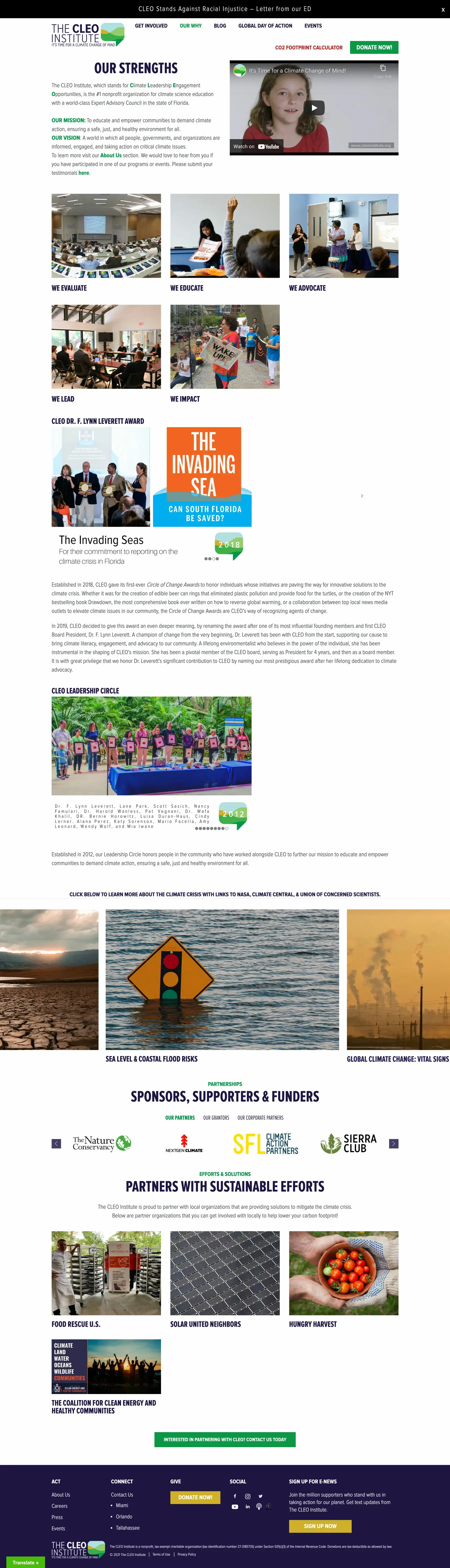 The Cleo Institute - Dallas Web Design