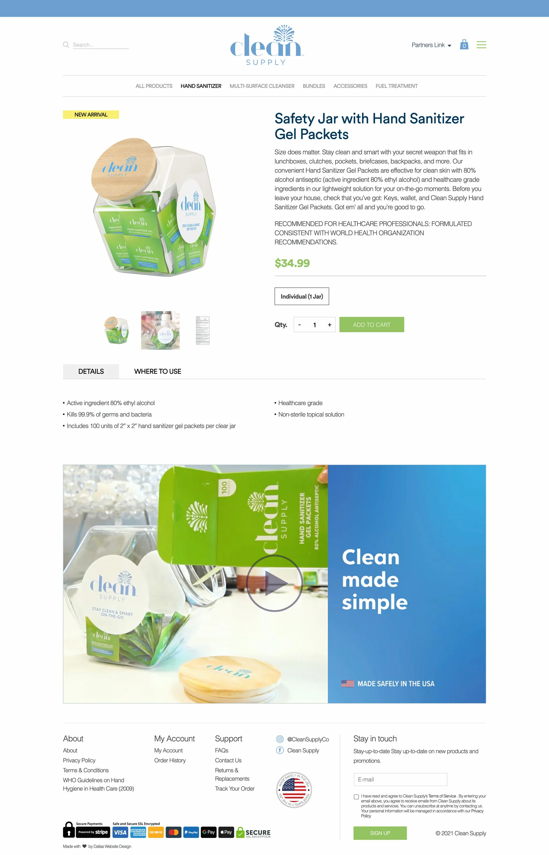Clean Supply - Dallas Web Design